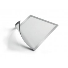 Cornici con pannello magnetico Durable DURAFRAME® MAGNETIC A4 PPL rigido argento met. 236x323 mm conf. 5 - 486923