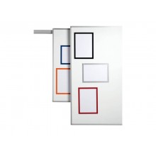 Cornici con pannello magnetico Durable DURAFRAME® MAGNETIC A4 PPL rigido argento met. 236x323 mm conf. 5 - 486923