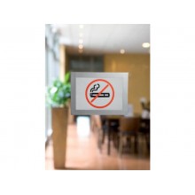 Cornici con pannello magnetico DURABLE DURAFRAME® A6 argento metallizzato 176x130mm  conf. 2 - 487023