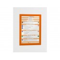 Cornici con pannello magnetico DURABLE DURAFRAME® A4 arancio 236x323mm conf. 2 - 487209