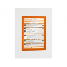 Cornici con pannello magnetico DURABLE DURAFRAME® A4 arancio 236x323mm conf. 2 - 487209