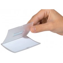 Portanomi DURABLE CLICK FOLD CON COMBI CLIP trasparente inserto 54x90 mm - PPL al 70% riciclato - conf. 25 - 821419