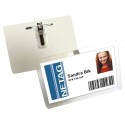 Portanomi DURABLE autolaminante con combi clip trasparente inserto fino a 54x90mm  conf. 25 - 823019