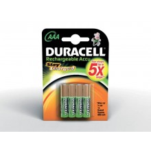 Batterie ricaricabili Duracell Precaricata Ministilo 900 mAh AAA conf. da 4 - DU77