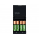 Caricabatterie Duracell Charger CEF 14 (4 ore) con 2 AA+2AAA Value DU101