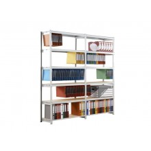 Modulo base scaffalatura Paperflow RANG'ECO SF fisso 100x37x195 cm grigio - K652131