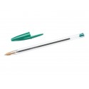 Penna a sfera BIC Cristal M punta 1 mm verde Conf. 50 pezzi - 8373629