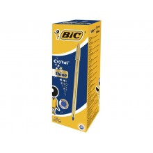 Penna a sfera BIC Cristal Shine Gold M 1 mm blu 526281 (Conf.20)