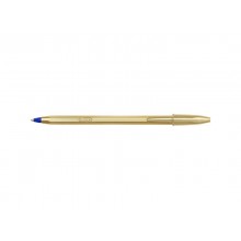 Penna a sfera BIC Cristal Shine Gold M 1 mm blu 526281 (Conf.20)