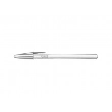 Penna a sfera BIC Cristal Shine Silver M 1 mm nero 526280 (Conf.20)