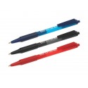Penna a sfera a scatto BIC SoftFeel Clic Grip M 1 mm rosso Conf. 12 pezzi - 837399