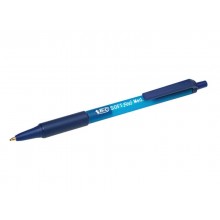 Penna a sfera a scatto BIC SoftFeel Clic Grip M 1 mm blu Conf. 12 pezzi - 837398