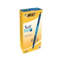 Penna a sfera a scatto BIC SoftFeel Clic Grip M 1 mm blu Conf. 12 pezzi - 837398