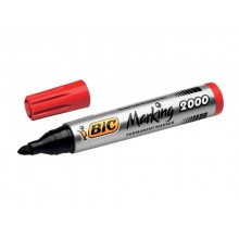 Marcatore permanente BIC Marking 2000 punta conica 4,95 mm rosso 8209133 (Conf.12)