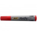 Marcatore permanente BIC Marking 2300 punta scalpello 3,7-5,5 mm rosso 8209243 (Conf.12)