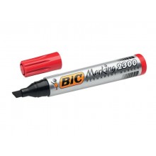 Marcatore permanente BIC Marking 2300 punta scalpello 3,7-5,5 mm rosso 8209243 (Conf.12)
