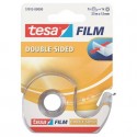 Nastro biadesivo tesa tesafilm® 12 mm x 7,5 m in chiocciola con lama in metallo trasparente - 57912-00000-01 (Conf.10)