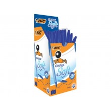 Penna a sfera BIC Cristal Soft M 1,2 mm nero 951433 (Conf.50)