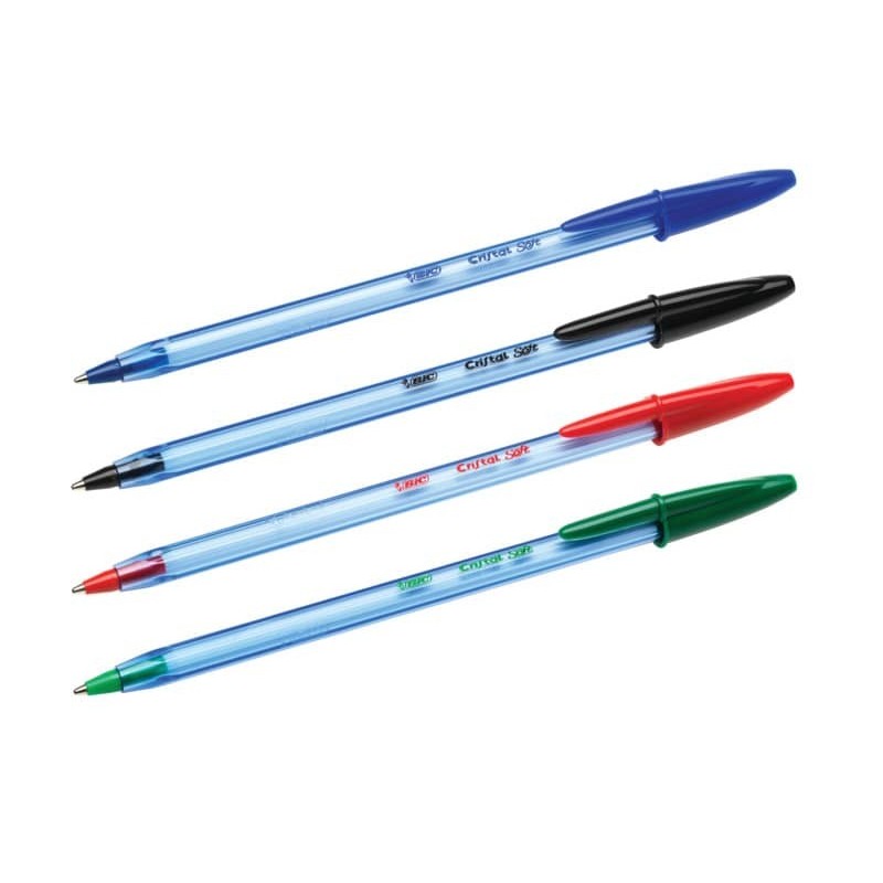 Penna a sfera BIC Cristal Soft M 1,2 mm nero 951433 (Conf.50)