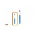 Penna a sfera a scatto BIC 4 Colours Mini M 1 mm assortiti 526279 (Conf.12)