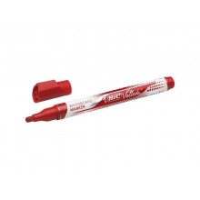 Marcatore per lavagne bianche BIC Velleda Liquid Ink Pocket punta conica 4,2 mm rosso - 902089 (Conf.12)