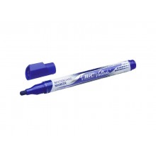 Marcatore per lavagne bianche BIC Velleda Liquid Ink Pocket punta conica 4,2 mm blu - 902087 (Conf.12)