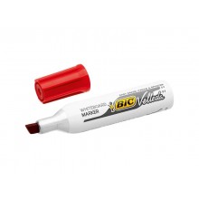 Marcatore per lavagne bianche BIC Velleda 1781 punta a scalpello 3,3-4,6 mm rosso - 9402961 (Conf.12)