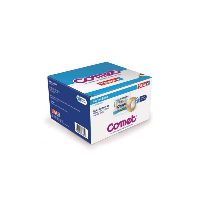 Nastro adesivo trasparente Comet CELLO 64-160 cellophane 15 mm x 10 m 64160-00027-01 (Conf.50)