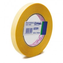 Nastro biadesivo Comet OPP trasparente 15 mm x 50 m - polipropilene senza solvente - 64621-00002-02