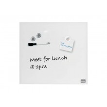 Lavagna bianca magnetica in vetro Nobo Diamond cancellabile 30x30 cm 1903956