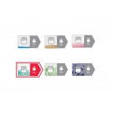 Distruggidocumenti uso moderato Rexel Momentum X410-SL Slimline P-4 - 23 L- taglio a frammenti 4x28 mm - 2104573EU