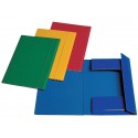 Cartelline a 3 lembi Esselte C46 con elastico tondo 25x35 cm 550 g/m² verde 390346180 (Conf.5)