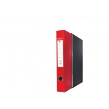 Registratore con custodia Esselte G54 Eurofile protocollo dorso 5 cm cartone rivestito in PP rosso - 390754160
