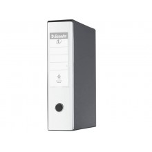 Registratore con custodia Esselte G55 Eurofile protocollo dorso 8 cm cartone rivestito in PP  bianco vivida 390755040