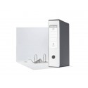 Registratore con custodia Esselte G55 Eurofile protocollo dorso 8 cm cartone rivestito in PP  bianco vivida 390755040