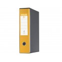 Registratore con custodia Esselte G55 Eurofile protocollo dorso 8 cm cartone rivestito in PP giallo - 390755090