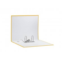 Registratore con custodia Esselte G55 Eurofile protocollo dorso 8 cm cartone rivestito in PP giallo - 390755090