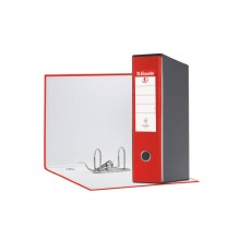 Registratore con custodia Esselte G55 Eurofile protocollo dorso 8 cm cartone rivestito in PP rosso - 390755160