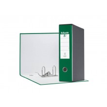 Registratore con custodia Esselte G55 Eurofile protocollo dorso 8 cm cartone rivestito in PP verde - 390755180