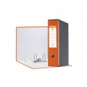 Registratore con custodia Esselte G55 Eurofile protocollo dorso 8 cm cartone rivestito in PP arancione - 390755200