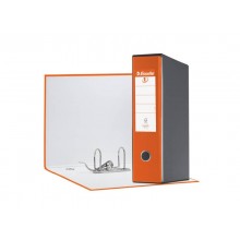 Registratore con custodia Esselte G55 Eurofile protocollo dorso 8 cm cartone rivestito in PP arancione - 390755200