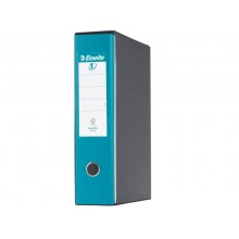 Registratore con custodia Esselte G55 Eurofile protocollo dorso 8 cm cartone rivestito in PP turchese - 390755800