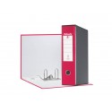 Registratore con custodia Esselte G55 Eurofile protocollo dorso 8 cm cartone rivestito in PP fucsia - 390755900