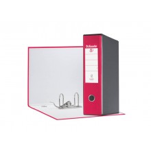 Registratore con custodia Esselte G55 Eurofile protocollo dorso 8 cm cartone rivestito in PP fucsia - 390755900