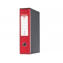 Registratore con custodia Esselte G55 Eurofile protocollo dorso 8 cm cartone rivestito in PP rosso vivida - 390755920