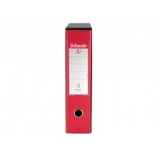Registratore con custodia Esselte G55 Eurofile protocollo dorso 8 cm cartone rivestito in PP rosso vivida - 390755920