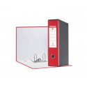 Registratore con custodia Esselte G55 Eurofile protocollo dorso 8 cm cartone rivestito in PP rosso vivida - 390755920