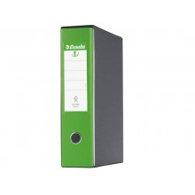 Registratore con custodia Esselte G55 Eurofile protocollo dorso 8 cm cartone rivestito in PP verde vivida - 390755940