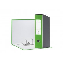 Registratore con custodia Esselte G55 Eurofile protocollo dorso 8 cm cartone rivestito in PP verde vivida - 390755940