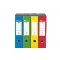 Registratore con custodia Esselte G55 Eurofile protocollo dorso 8 cm cartone rivestito in PP verde vivida - 390755940
